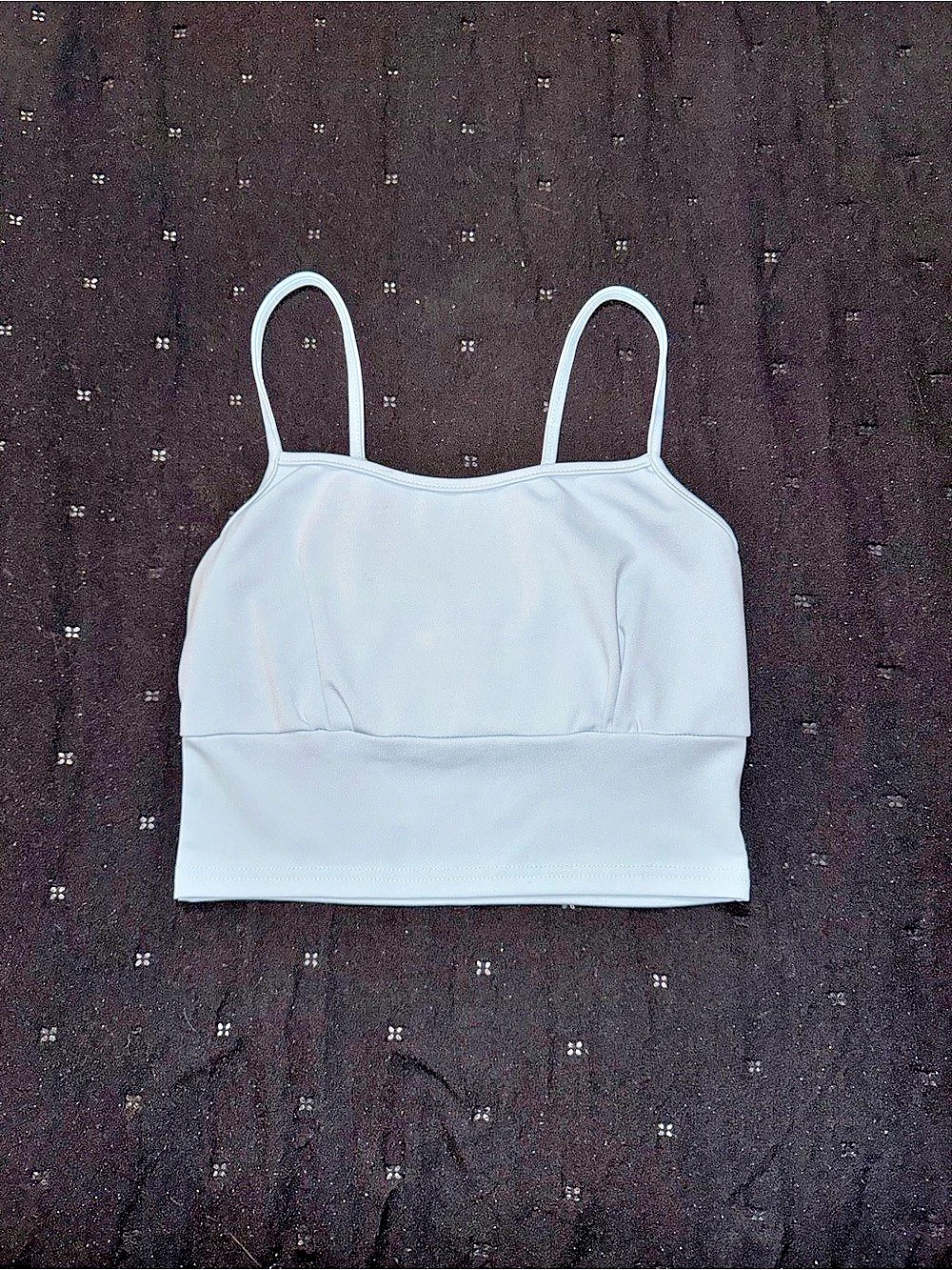 New Light Crop Top Tank in Baby Blue